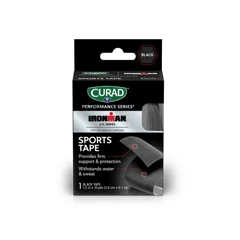 Curad CURAD Performance Series IRONMAN Sports Tape, Black, 1.5 x 10 yd., 1/EA