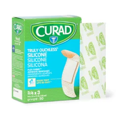 Curad CURAD Silicone Fabric Adhesive Bandages, 3/4 x 3, 600 EA/CS