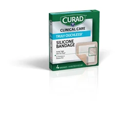 Curad CURAD Silicone Flexible Fabric Bandages, 4 x 4, 24 BX/CS