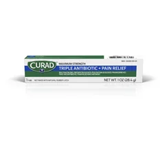 Curad CURAD Triple Antibiotic Plus Pain Relief Ointment, 1 oz. Tube, 1/EA