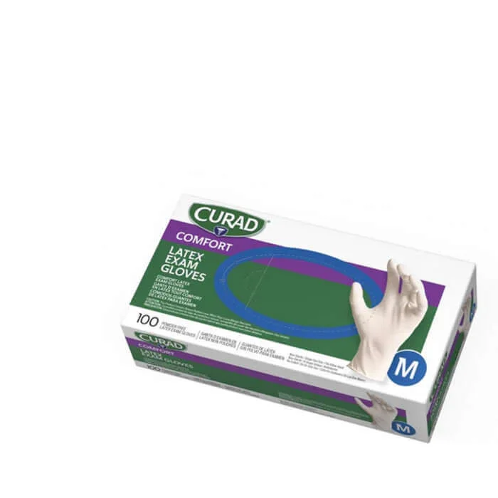 Curad Powder-Free Latex Exam Gloves