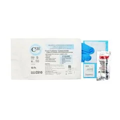 Cure Medical Intermittent Catheter Kit Catheter Closed System / Straight Tip 10 Fr. Without Balloon, 100 EA/CS - Image 2