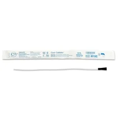 Cure Medical Urethral Catheter Catheter Coude Tip Uncoated PVC 10 Fr. 16″, 30 EA/BX