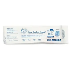 Cure Medical Urethral Catheter Pocket Cath Coude Tip Uncoated PVC 16 Fr. 16″, 30 EA/BX - Image 2