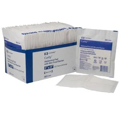 Curity Wet-Pruf Sterile Abdominal Pad 5″ x 9″