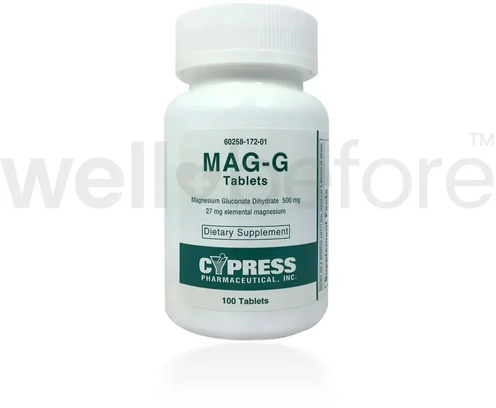 Cypress Mag-G Magnesium Gluconate Mineral Supplement