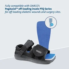 Darco MedSurg Post-Op Shoe, Medium, Male, Black, 36 EA/CS - Image 3