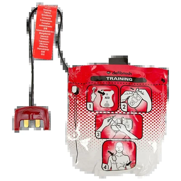 Defibtech Lifeline VIEW Adult AED Training Pads, 1 Set w/ Wire