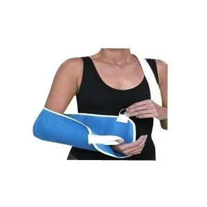 Deluxe Arm Sling with Thumb Loop, Denim, Medium