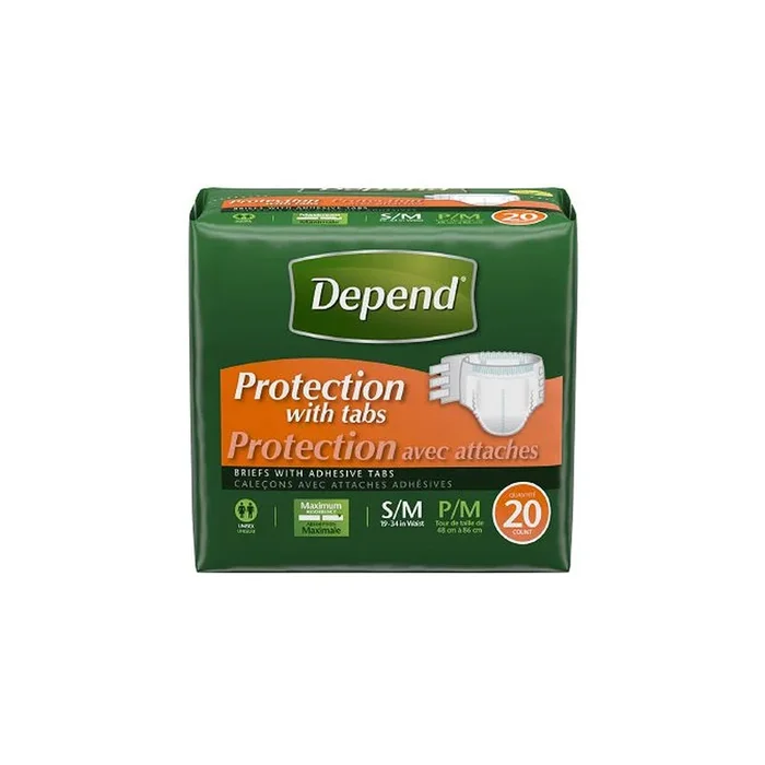 Depend® Incontinence Protection with Tabs, Unisex