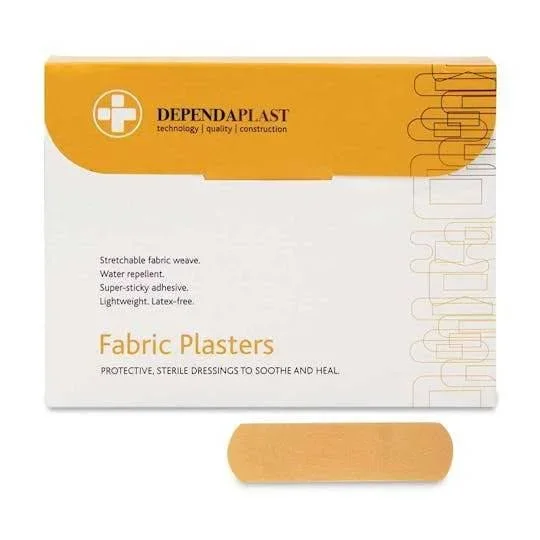 Dependaplast Sterile Fabric Plasters 7.5cm x 5cm – Pack of 50