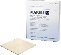 Derma Sciences Algicell AG Silver Alginate, 4″ x 8″, 5/bx