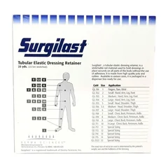 Derma Sciences Elastic Net Retainer Dressing Surgilast Tubular Elastic 25 Yard Size 3 White Medium Hand / Arm / Leg / Foot NonSterile, 1/BX - Image 2