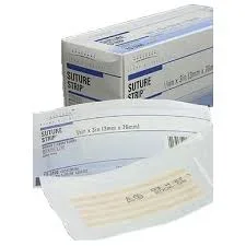 Derma Sciences Skin Closure Strip Suture Strip 1/2 X 4 Inch Nonwoven Material Flexible Strip Tan – TS3103
