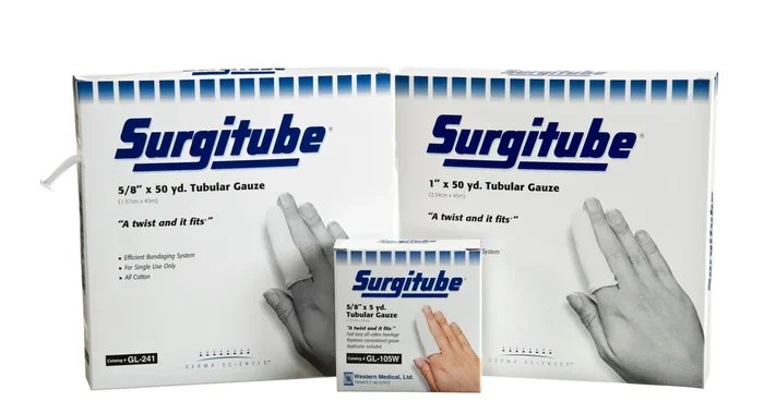 Derma Sciences Surgitube Tubular Tight Weave Gauze Bandage – White