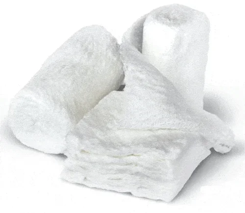 Dermacea Crinkle Gauze Fluff Roll Bandage, Sterile