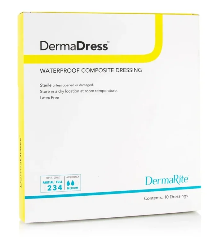 DermaDress Composite Dressing, 4 x 10 Inch