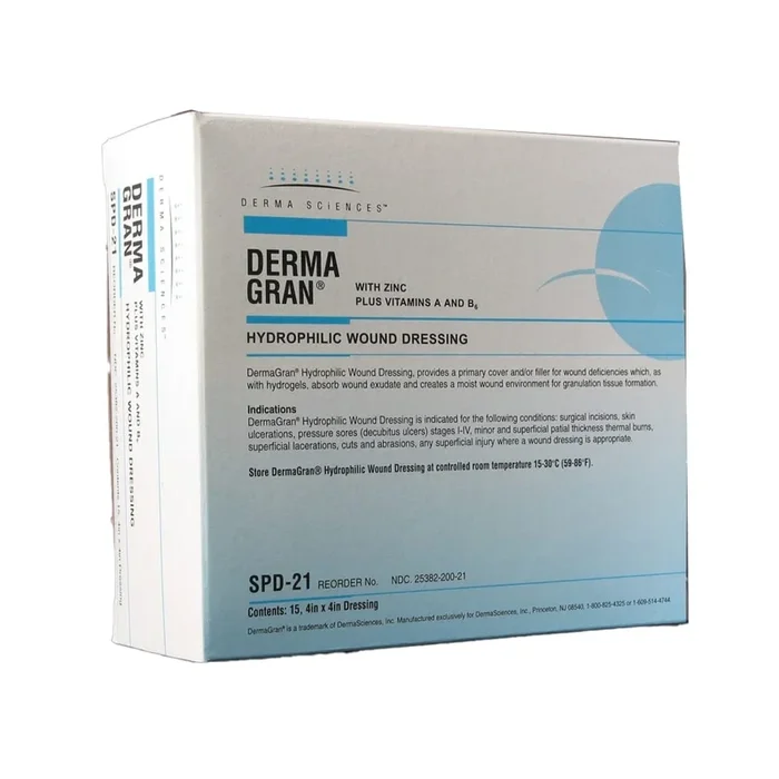 Dermagran B Impregnated Dressing, 4 x 4 Inch
