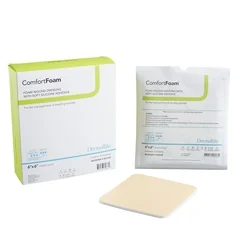Dermarite Foam Dressing ComfortFoam 6 x 6 Square Sterile, 10 EA/BX