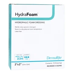 Dermarite Foam Dressing Hydrafoam™ 2 X 2, 10EA/BX - Image 2