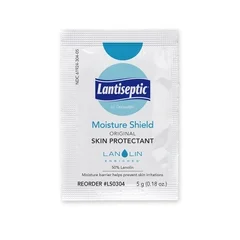 Dermarite Lantiseptic® Skin Protectant, Moisture Shield, 5 Gram Individual Packet, Lanolin Scent, Ointment, 144EA/PK