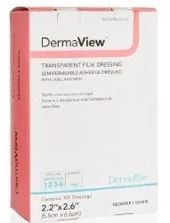 DermaView Transparent Film Dressing, 4 Inch x 11 Yard