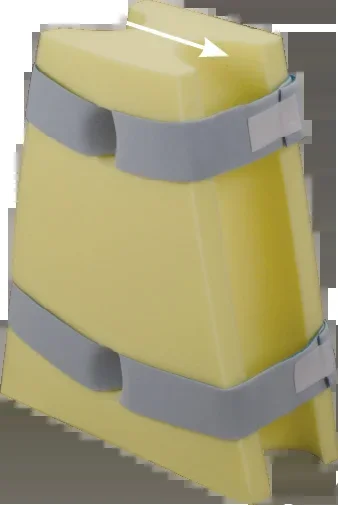 DeRoyal Concave Hip Abduction Positioner – Wide – 5 Per Case