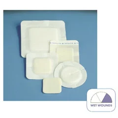 DeRoyal Foam Dressing Polyderm 2-1/4 X 2-1/4 Inch Square Non-Adhesive without Border Sterile