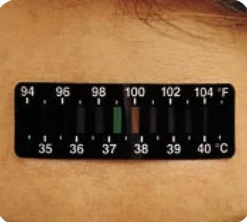 Deroyal Single Patient Skin Thermometer Lcd Sensostrip 92 To 104 °F Line Indicator Display – 81-010001