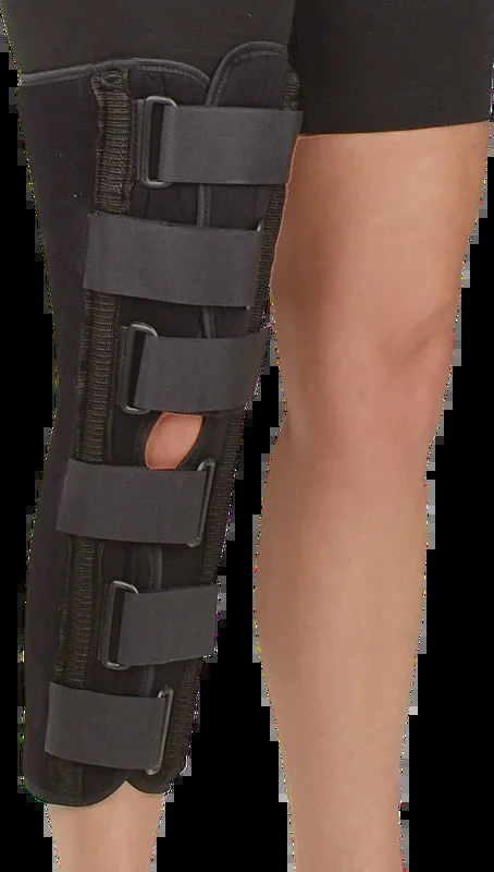 DeRoyal Sized Black Foam Knee Immobilizer