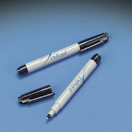Deroyal Surgical Utility Marker Black Fine Tip With Label Sterile – 26-016BL