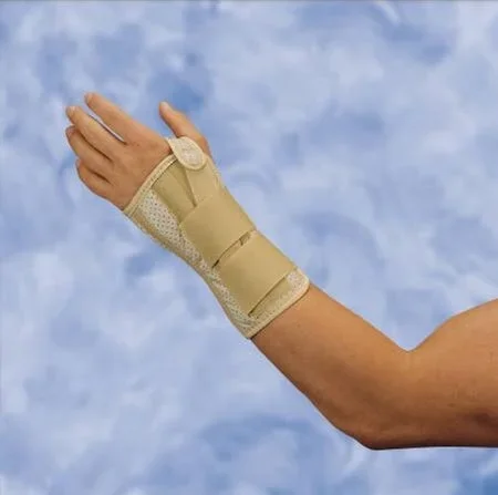 Deroyal Wrist Splint Vinyl Left Hand Tan Large – 0513D71
