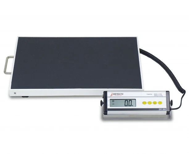 Detecto DR Series Bariatric Healthcare Scale, 660 lb x .5 lb / 300 kg x .2 kg
