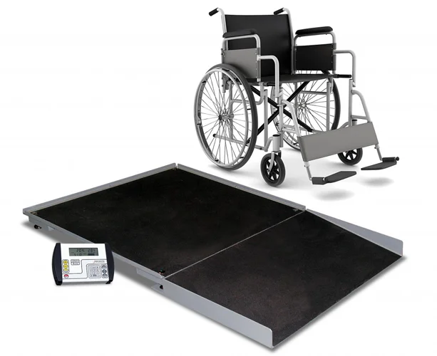 Detecto FHD Series Floor Scale, 3' x 3', 1000 Lb Capacity, Ramp, 758C Indicator
