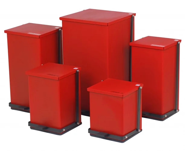 Detecto Step-On Can, Red, 24 Qt