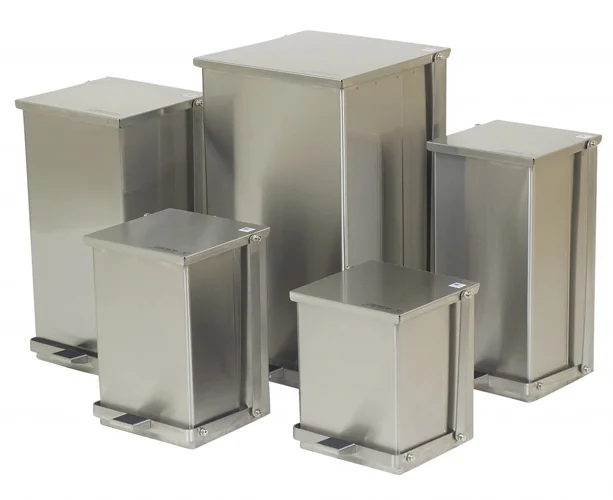 Detecto Step-On Can, Stainless Steel, 48 Qt
