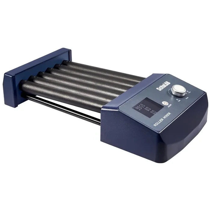 Digital Tube Roller Mixer, 10–80 RPM | Lab Mixer with Timer (1min–99h59min), Continuous Mode & 27° Tilt