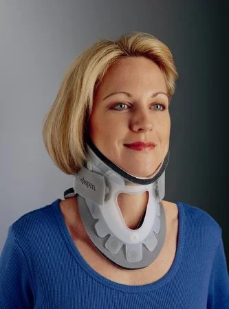 DJO Atlas Cervical Collar Plastic Regular Rigid 3 Inch Height 13 to 22 Inch Circumference – 79-83285