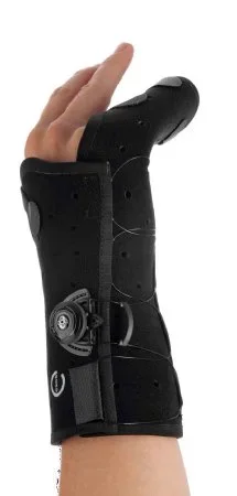 DJO Exos Hand Brace Boxer’s Fracture Brace Thermoformable Polymer Left Hand Black Large – 325-61-1111
