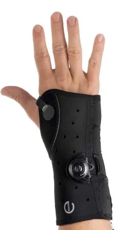 DJO Exos Wrist Brace Wrist Brace with Boa Thermoformable Polymer Right Hand Black Small – 221-42-1111