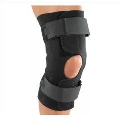 DJO Hinged Knee Brace Reddie® Brace X-Large Wraparound / Hook and Loop Straps 23 to 25-1/2 Inch Circumference Left or Right Knee