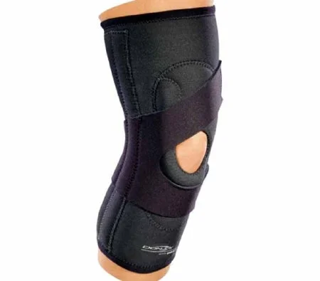 DJO Lateral “J” Knee Brace Large Slip-On 21 to 23-1/2 Inch Circumference Standard Left Knee – 11-0660-4-06060