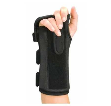 DJO Procare Comfortform Hand / Wrist Splint Procare ComfortForm Ulnar Stay Nylon / Aluminum / Foam / Elastic Right Hand Black Medium – 79-87455