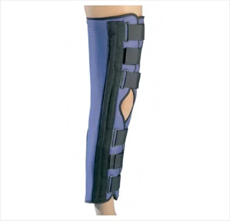 DJO ProCare Open Patella Foam Knee Immobilizer – Blue