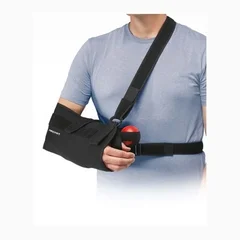 DJO Shoulder Immobilizer Quick-Fit One Size Fits Most Mesh Fabric Hook and Loop Closure With Abduction Pillow Left or Right Shoulder, 1/EA