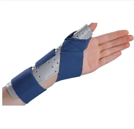 DJO Thumb Splint Thumb Spica Foam / Cotton-Terry Blue / Gray