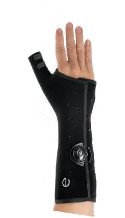 Djo Thumb Splint Thumb Spica Fracture Brace Thermoformable Polymer Black