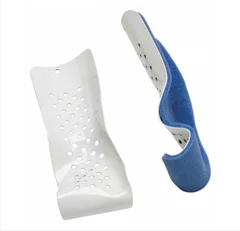 DJO Wrist / Forearm Splint PROCARE® Colles Aluminum / Foam Left Hand White / Blue Large
