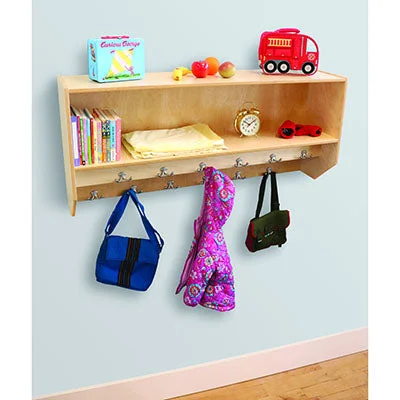 Double Row Wall Mount Coat Rack – 15-2382