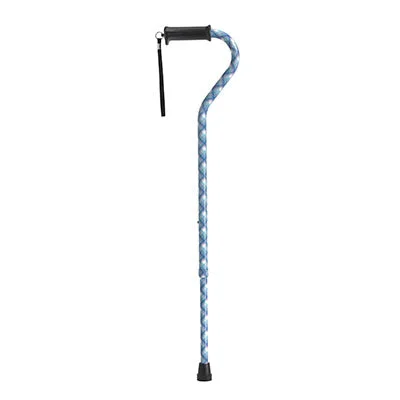 Drive, Adjustable Height Offset Handle Cane with Gel Hand Grip, Plaid – 43-2642